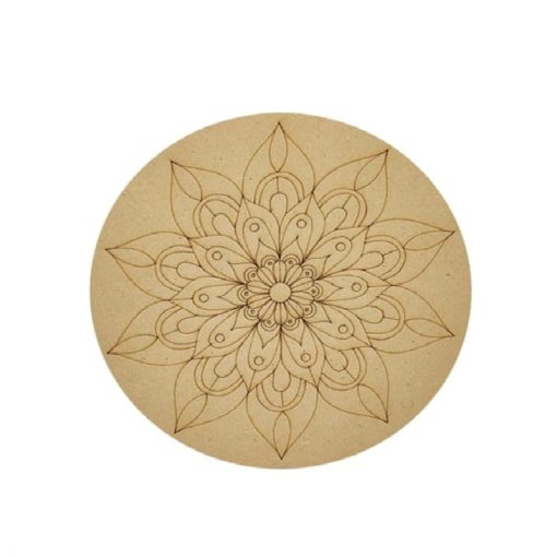Pre-Marked MDF Mandala Round 20 cm