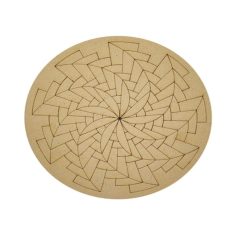 Pre-Marked MDF Mandala Round 20 cm