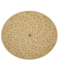Pre-Marked MDF Mandala Round 20 cm