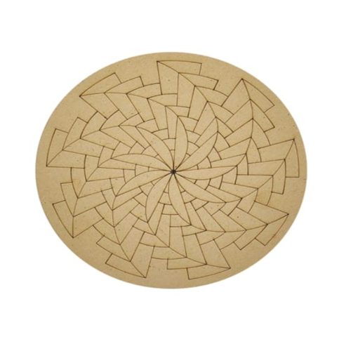 Pre-Marked MDF Mandala Round 20 cm