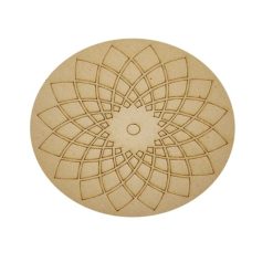 Pre-Marked MDF Mandala Round 20 cm