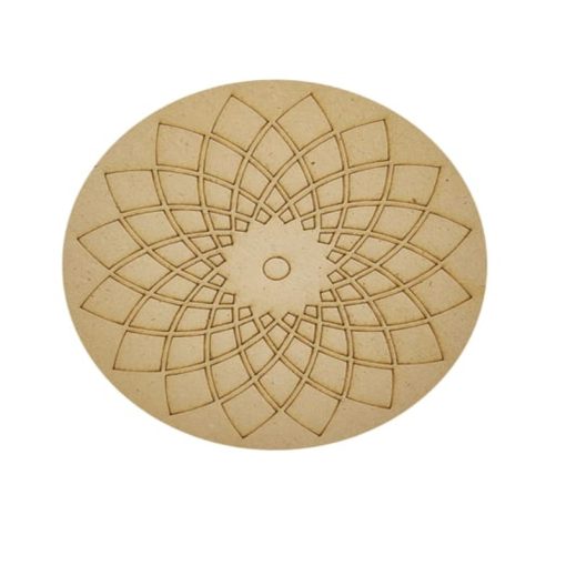 Pre-Marked MDF Mandala Round 20 cm