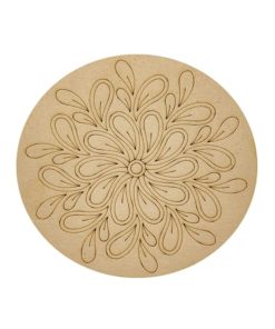 Pre-Marked MDF Mandala Round 20 cm