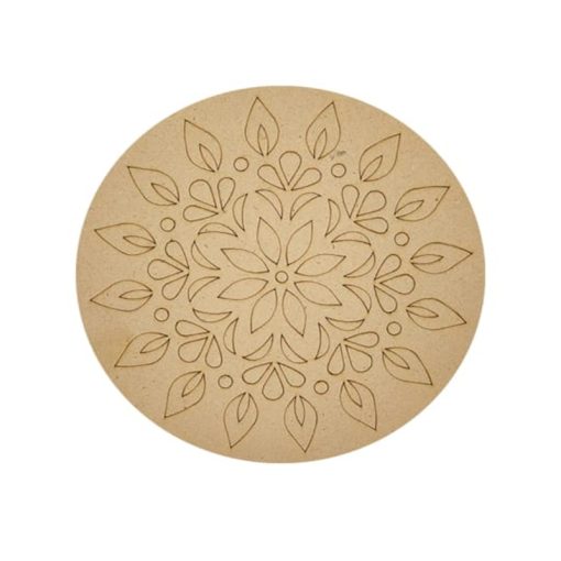 Pre-Marked MDF Mandala Round 20 cm