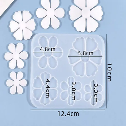 Silicone Mould - Six Petal Flower