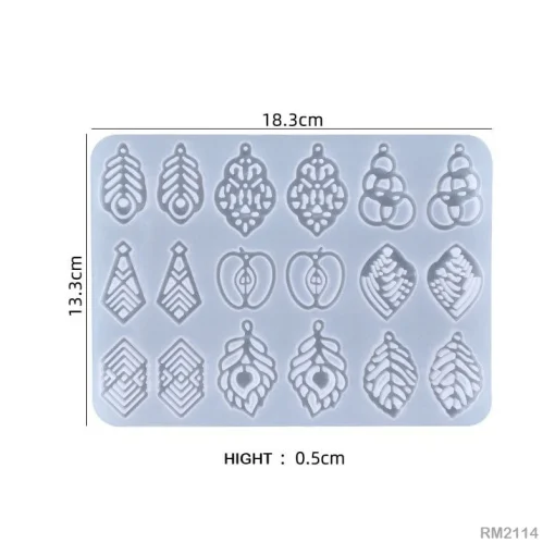 Silicone Mould - Earring Pattern
