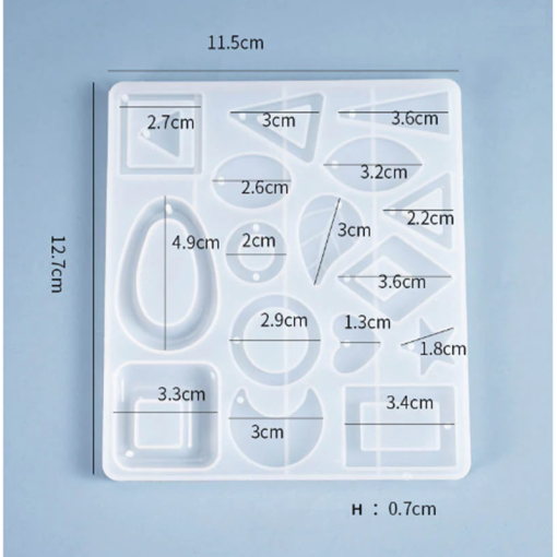 Silicone Mould - Pendant And Earring Pattern