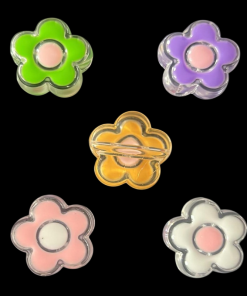 Mixed Colour Acrylic Beads – Flower