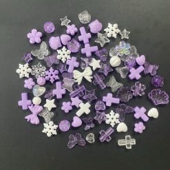 Mixed Design And Transparent Acrylic Beads – Lavender