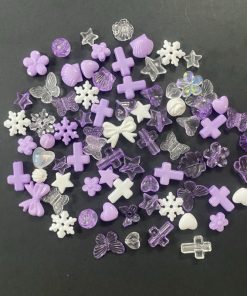 Mixed Design And Transparent Acrylic Beads – Lavender