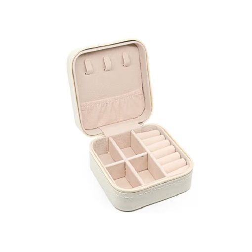 Travel Jewellery Box - White