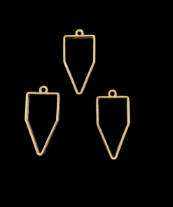 Rose Gold Polygon Pendant Blank Frame