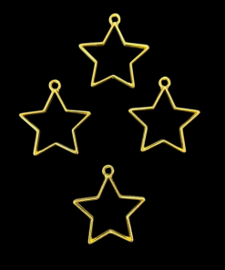 Antique Bronze Star Pendant Blank Frame