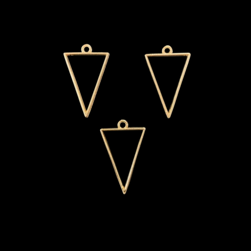 Triangle Rose Gold Pendant Blank Frame