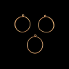 Circle Copper Pendant Blank Frame