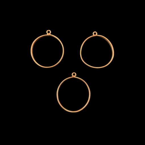 Circle Copper Pendant Blank Frame