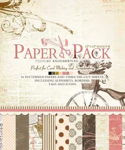 Eno Greeting Scrapbook Printed Papers Paper Pack