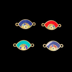 Evil Eye Enamel Charm