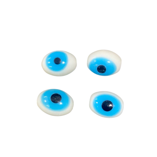 Evil Eye Glass Beads - Sky Blue