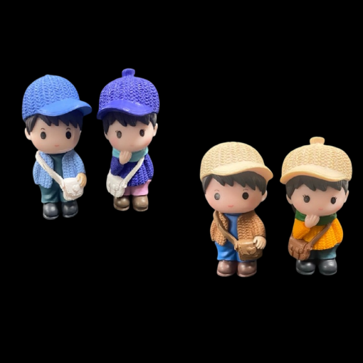 Miniature Cute Mail Bag Couple