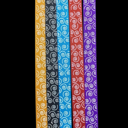 Grosgrain Swirl Pattern Set Of Five