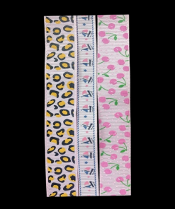 Grosgrain Different Shades And Pattern Set Of Three