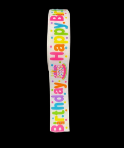 Grosgrain Happy Birthday Ribbon