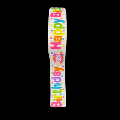 Grosgrain Happy Birthday Ribbon