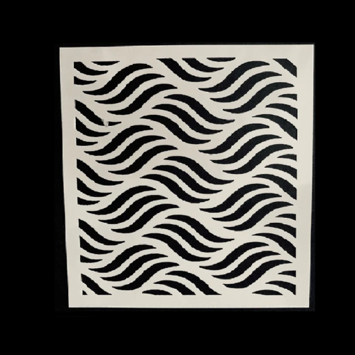 Wave Stripes Stencils