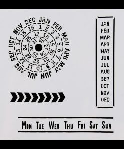 Calendar Months Stencils