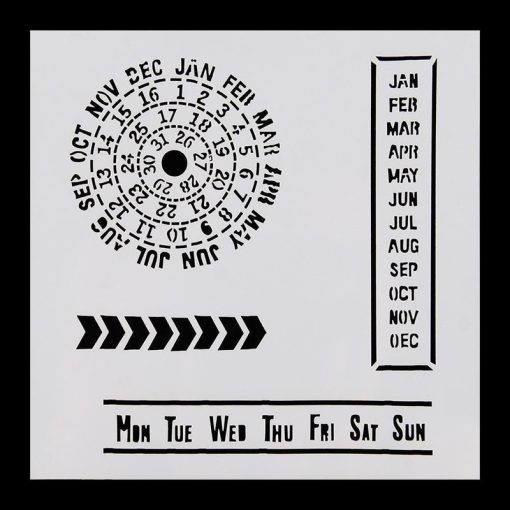 Calendar Months Stencils