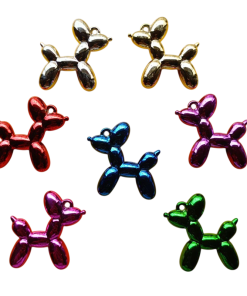 Mixed Colour Acrylic Dog Charm