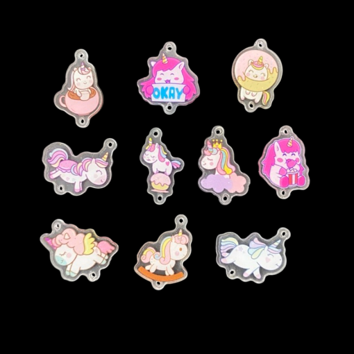 Mixed Colour Small Cartoon Charm
