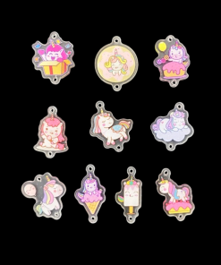 Mixed Colour Small Cartoon Charm