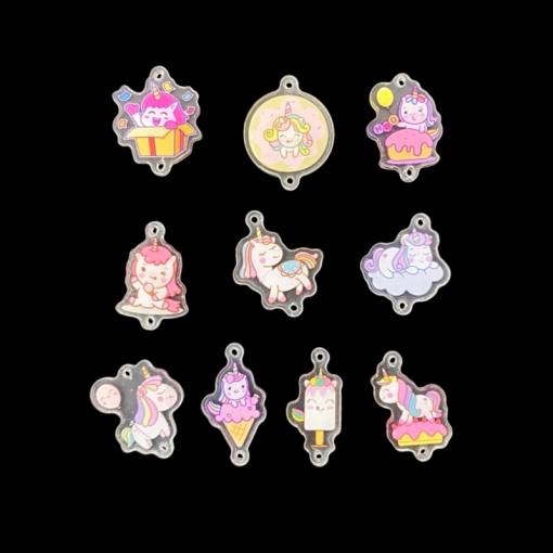 Mixed Colour Small Cartoon Charm