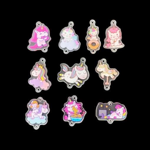 Mixed Colour Small Cartoon Charm