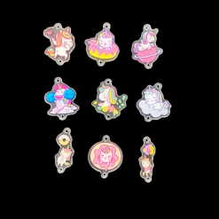 Mixed Colour Small Cartoon Charm