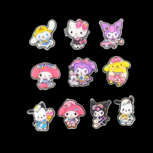 Mixed Colour Big Cartoon Charm