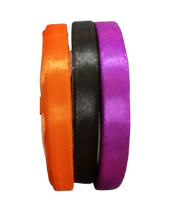 Three Rolls Satin Ribbon 6 mm