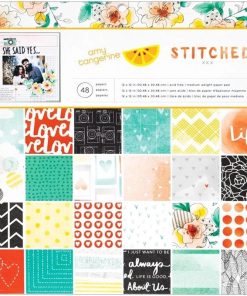 Amy Tangerine Stitched Paper Pad