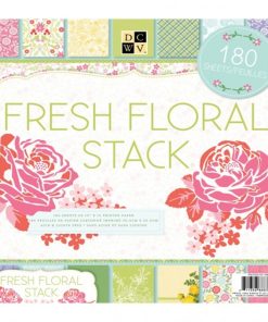 DCWV Fresh Floral Stack Scrapbook Paper Pad