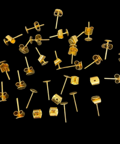Antique Gold Round Tops With lock