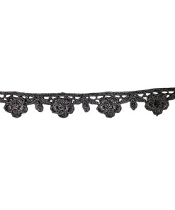 Embroidered Black Lace