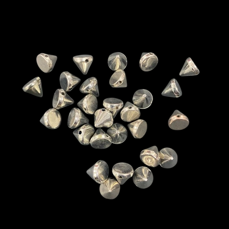 Antique Silver Geometry Pattern Spacer Beads