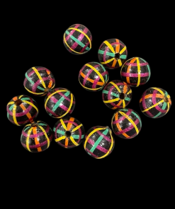 Painted Mixed Colour Beads