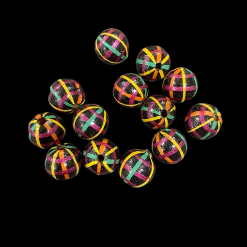 Painted Mixed Colour Beads