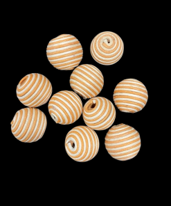 Woven Beads Yellow With White