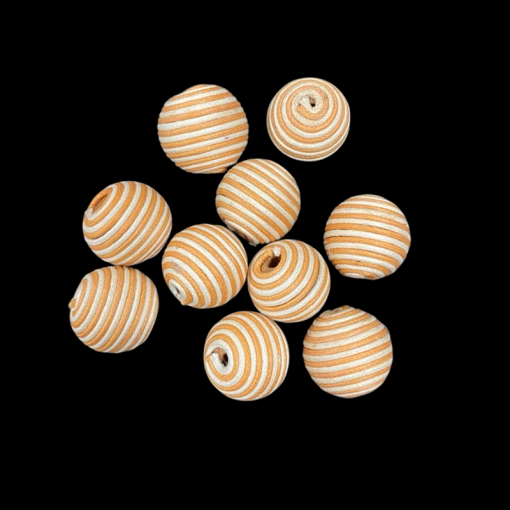 Woven Beads Yellow With White