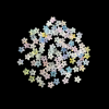 Pastel Colour Five Petal Flower Acrylic Beads