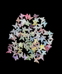 Pastel Colour Butterfly Acrylic Beads